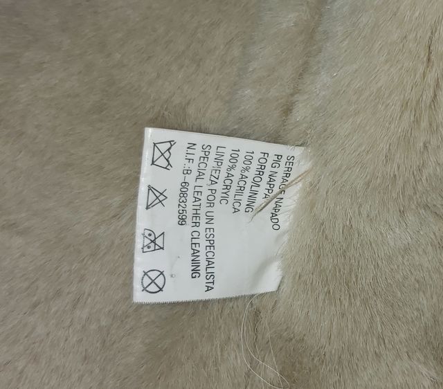 Cazadora de piel vuelta