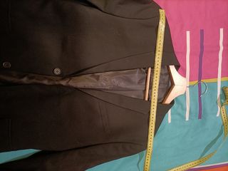 traje negro chico, chaqueta y pantalon