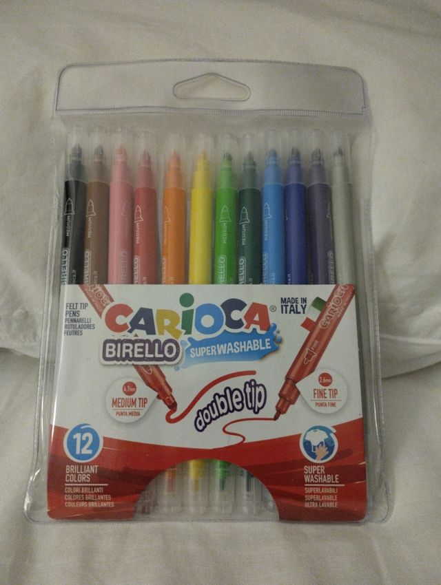 estuche 12 rotuladores Carioca