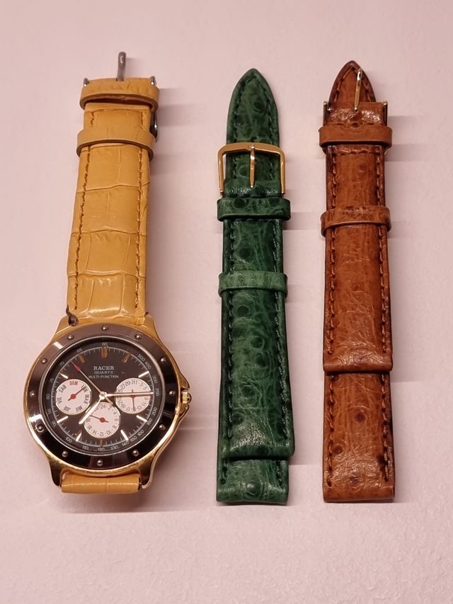 RELOJ RACER + 2 correas a estrenar piel