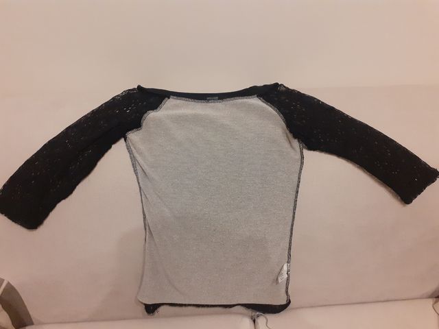 maglietta nera in pizzo elegante