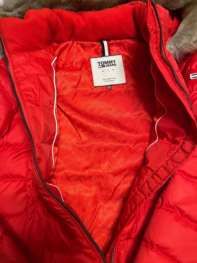 Plumas tommy hilfiger rojo