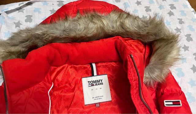 Plumas tommy hilfiger rojo