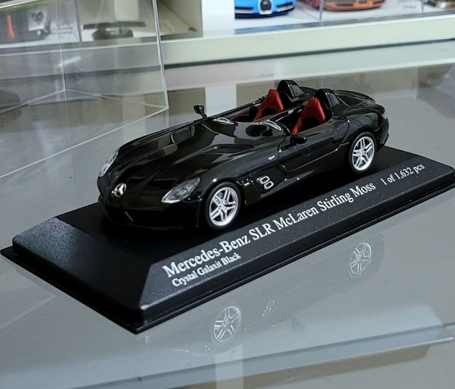 Minichamps 1/43 – Mercedes SLR McLaren Stirling Moss – Noire – Occasion Boîte Incluse