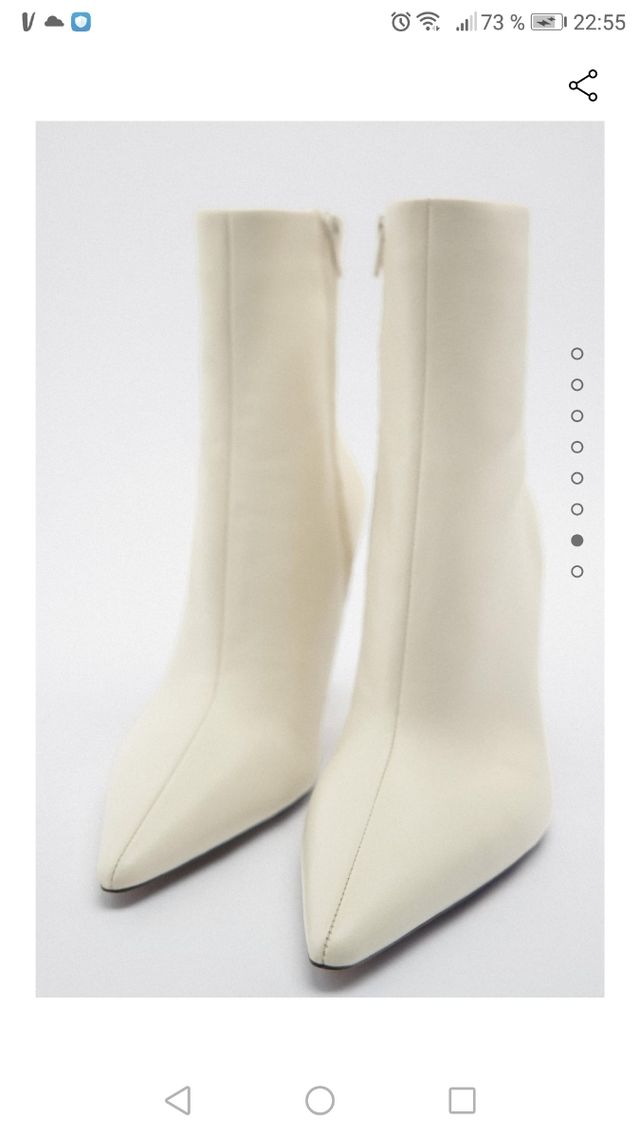 botines piel tacón fino Zara