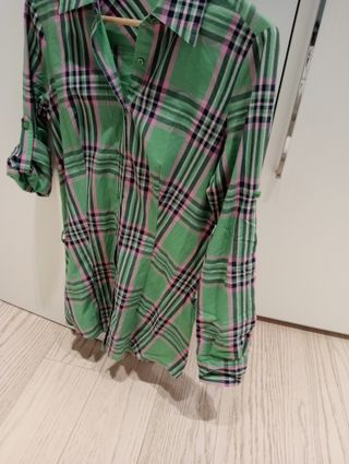 Camicia da donna lunga a quadri