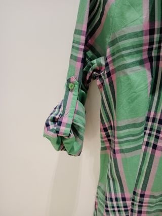 Camicia da donna lunga a quadri