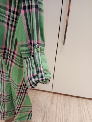 Camicia da donna lunga a quadri