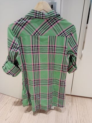 Camicia da donna lunga a quadri