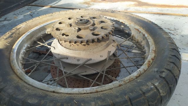 Ruota completa ciclomotore anni 70