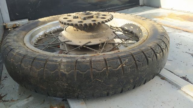 Ruota completa ciclomotore anni 70