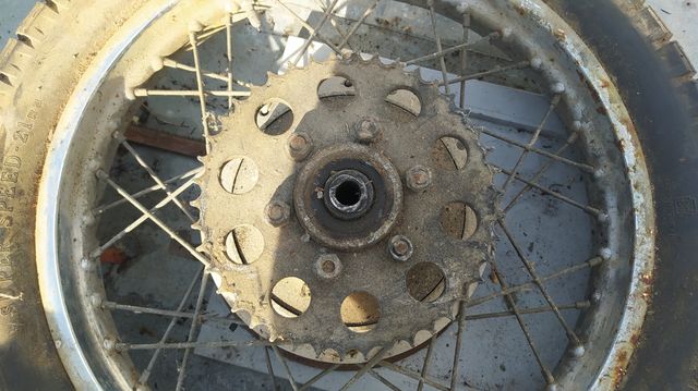 Ruota completa ciclomotore anni 70