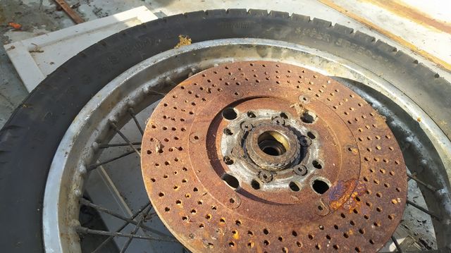 Ruota completa ciclomotore anni 70