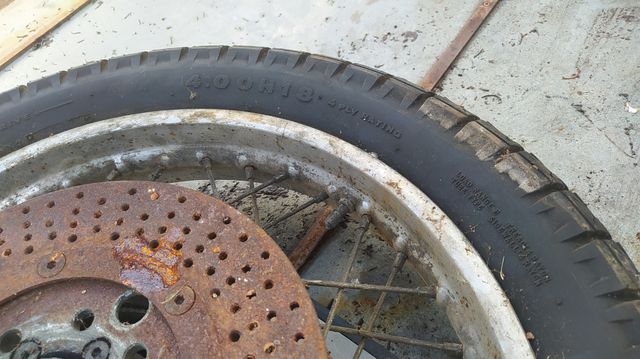 Ruota completa ciclomotore anni 70