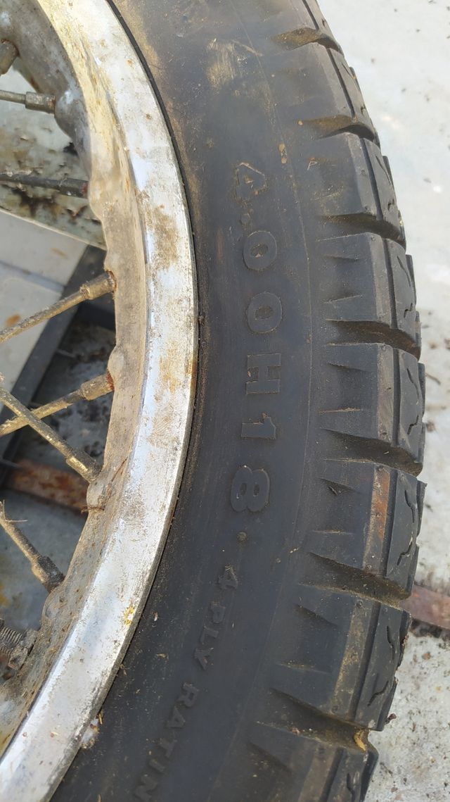 Ruota completa ciclomotore anni 70