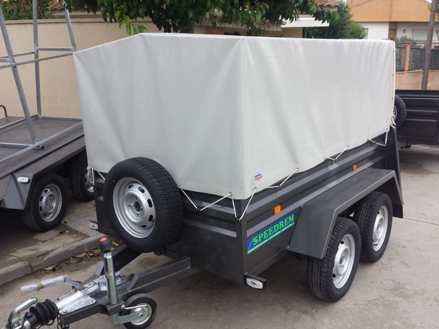 Remolque Carga 2 ejes Rueda por Fuera