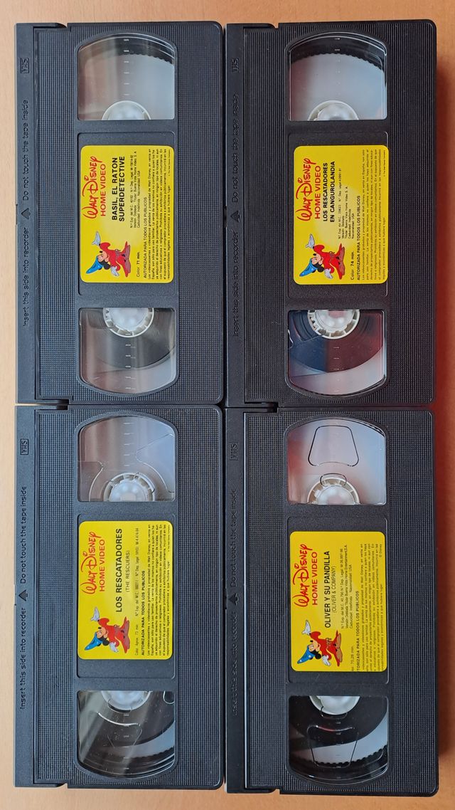 Cintas VHS Disney ORIGINALES