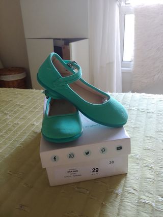 Okaa manoletinas niña t29 bailarinas tela