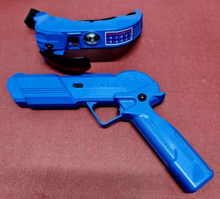Pistola y gafas SEGA Lock-on años 90
