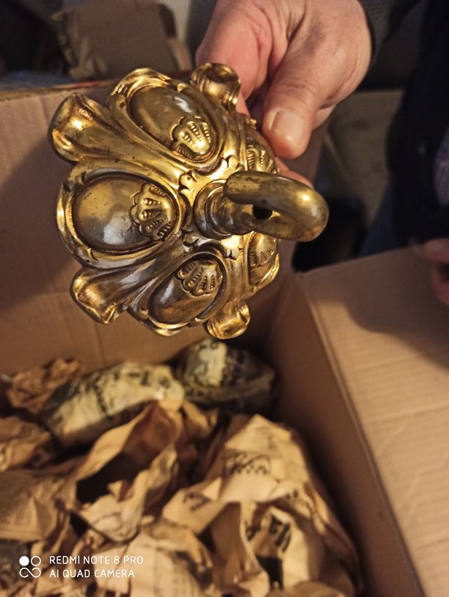 lampara de techo de cristales