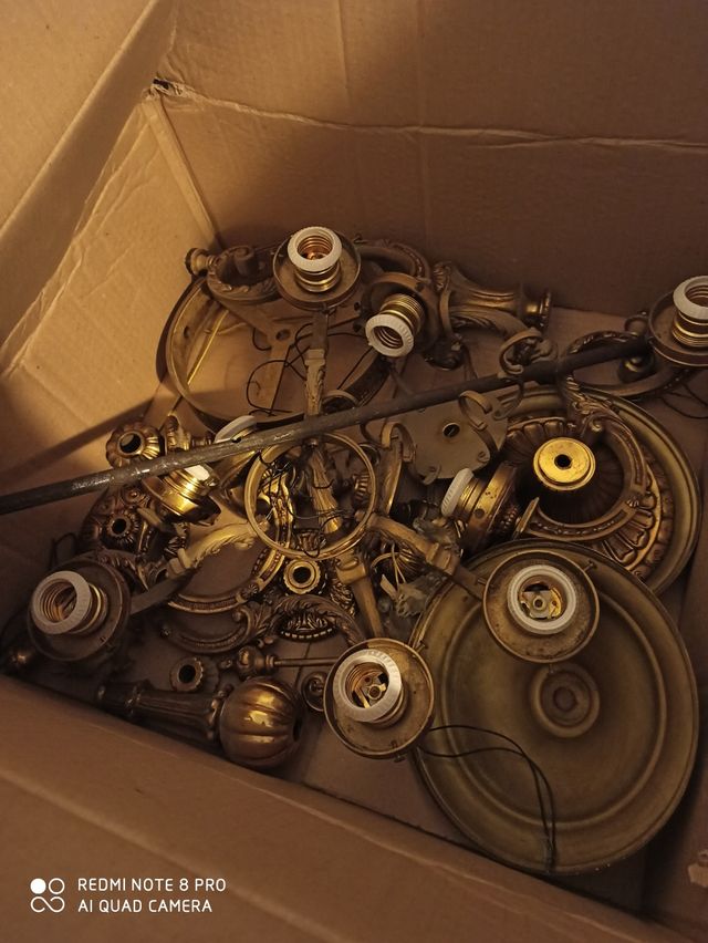 lampara de techo de cristales