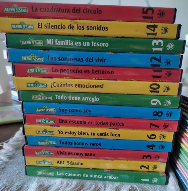 colección dvd barrio sésamo