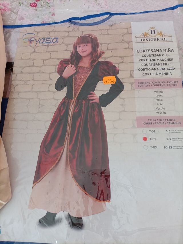 disfraz d cortesana niña
