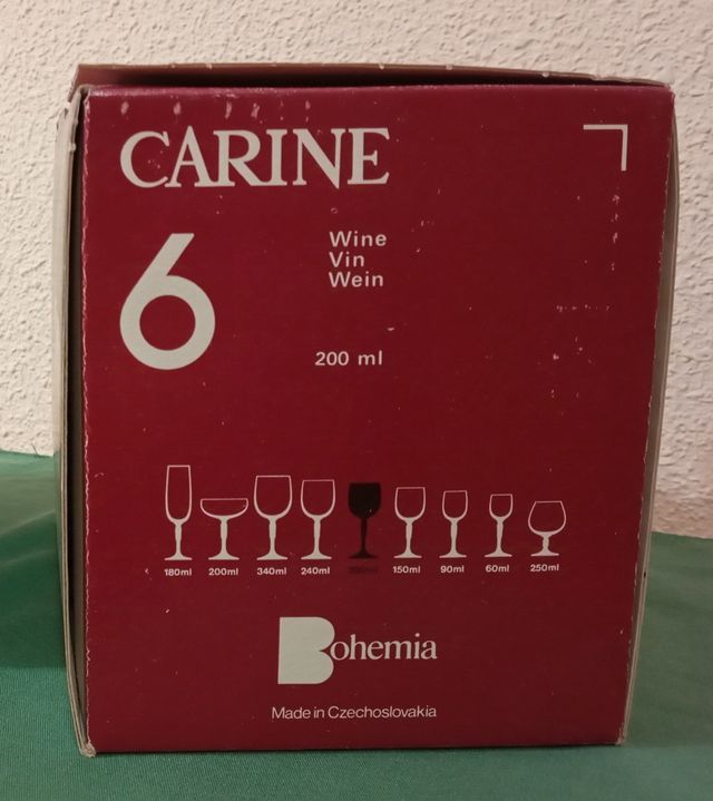 CRISTALERIA BOHEMIA 24 PIEZAS