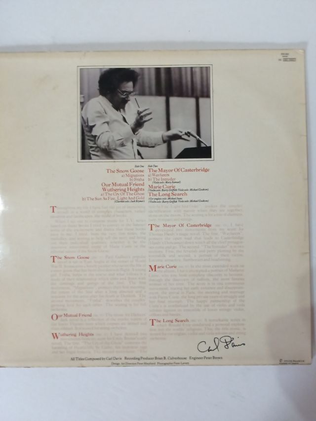 vinilo de Carl Davis