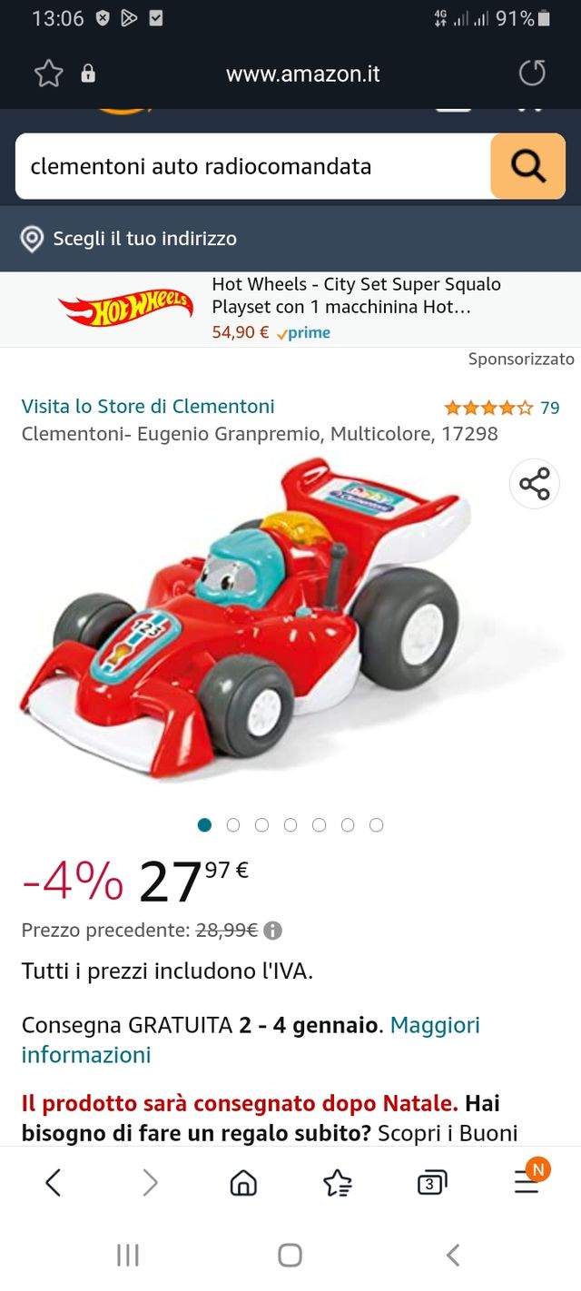 auto radiocomandata clementoni