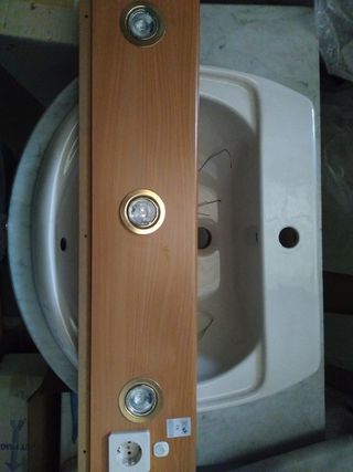 luz cornisa c 3 focos luz enchufe e interruptor