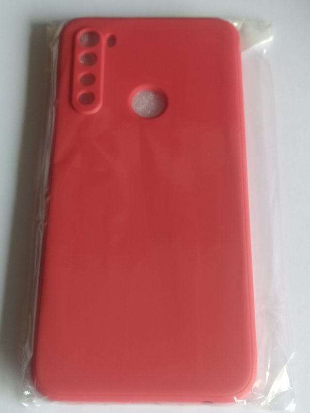 Custodia per Xiaomi Redmi Note 8, cover in silicone rossa