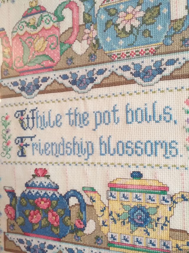 Precioso cuadro punto de cruz