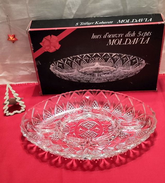 Fuente de Cristal con 5 departamentos