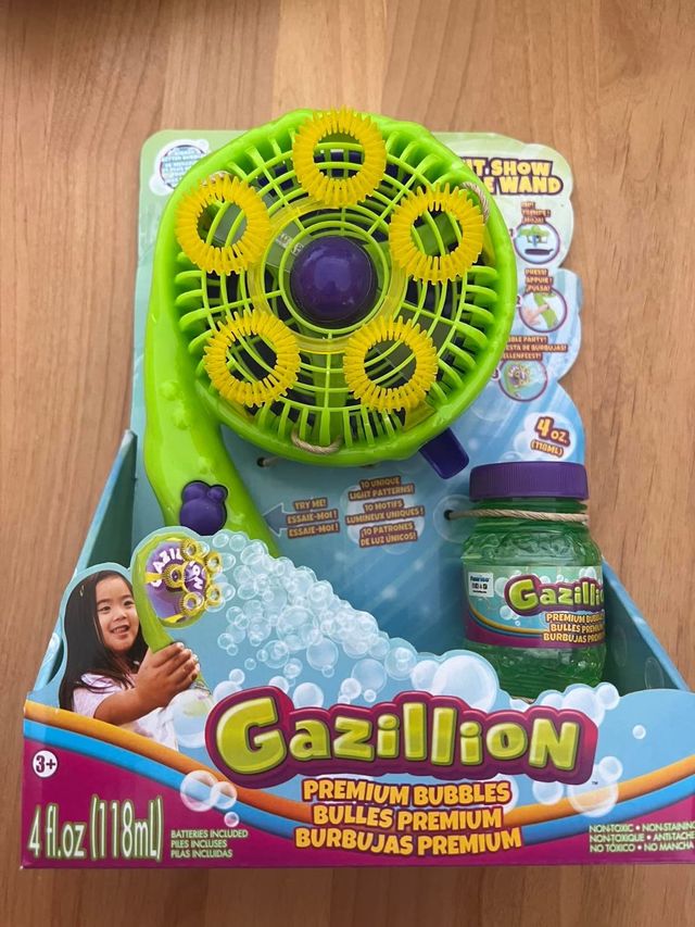 PISTOLA DE HACER POMPAS DE JABÓN