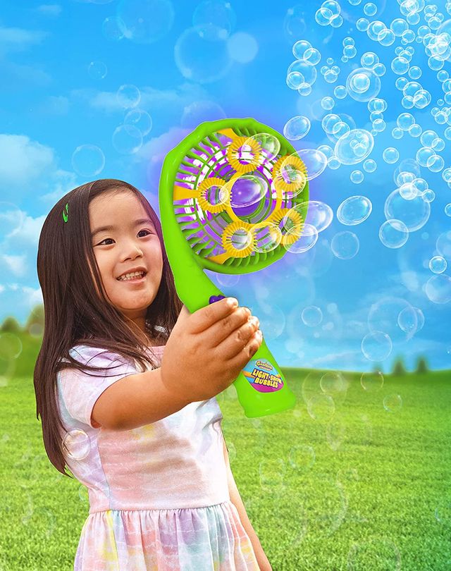 PISTOLA DE HACER POMPAS DE JABÓN