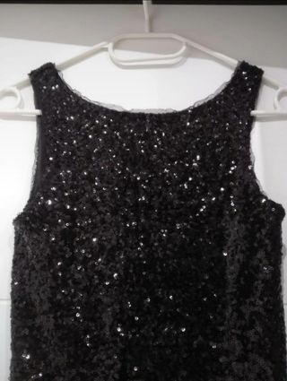 Vestido fiesta lentejuelas Zara