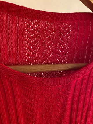 Jersey rojo de manga corta 