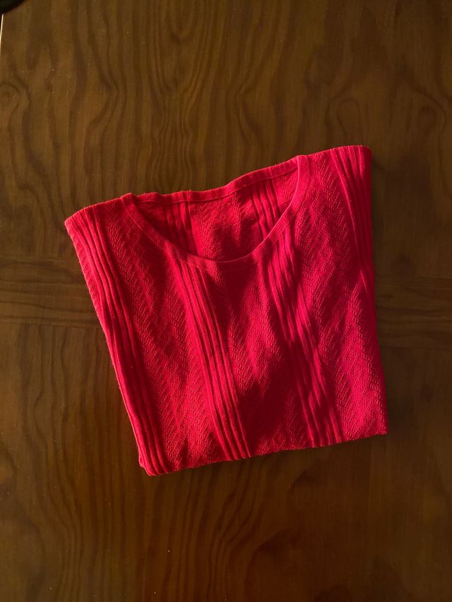 Jersey rojo de manga corta 