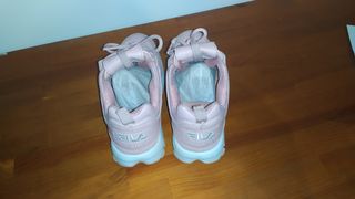 zapatos fila niña color rosa 