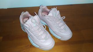 zapatos fila niña color rosa 