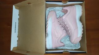 zapatos fila niña color rosa 