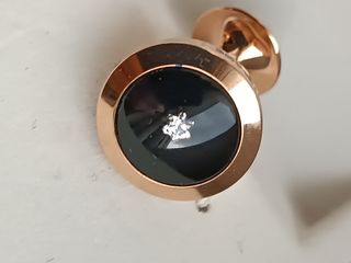 Montblanc gemelos oro 18K, ónix y diamantes