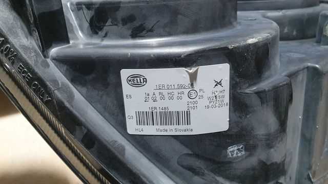 FAROS DEL.DCH. 1ER 011 592-061 VW CRAFTER