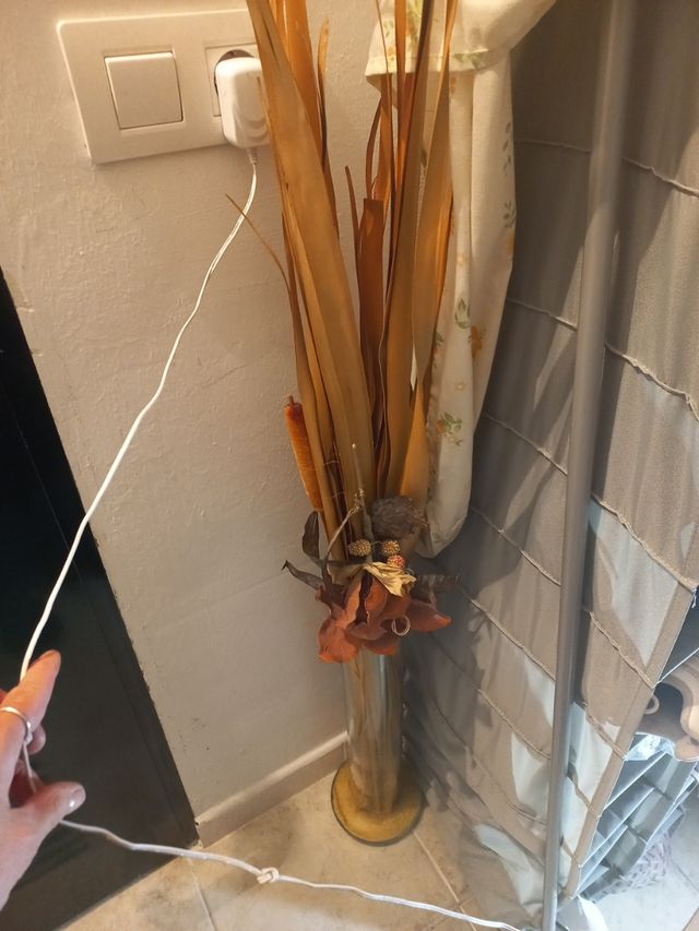 florero alto cristal