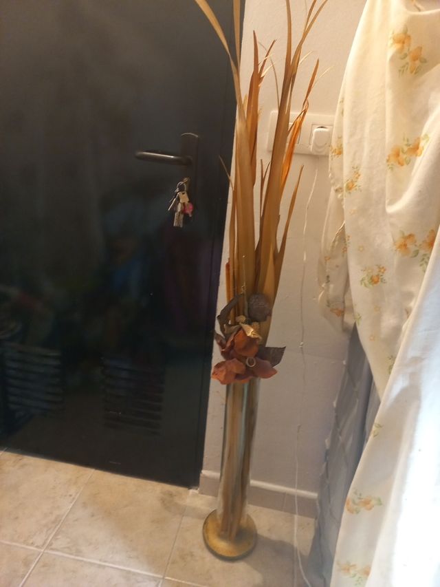 florero alto cristal