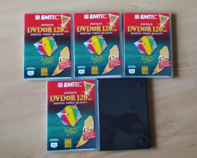 LOTE DE 5 CAJAS GRANDES PARA CD/DVD