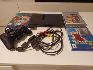 PLAY STATION 2 slim con 3 juegos