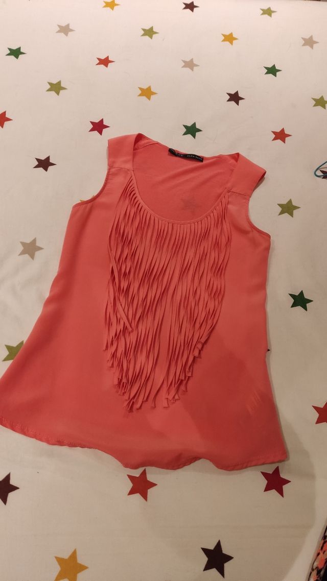 Camiseta flecos fiesta