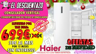 CONGELADOR VERTICAL HAIER (DOBLE FUNCION)